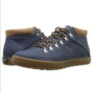 Sperry Blue Canvas/Denim Boots Men’s Size 6 Streetwear Casual Shoes Gum Sole